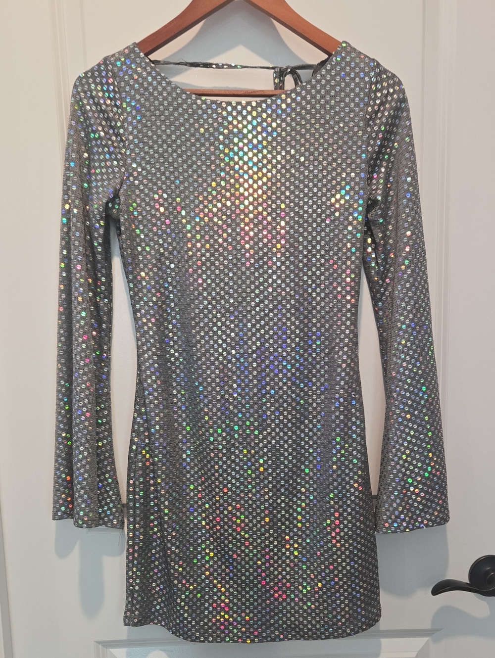Thirty/Thirty Holographic Sequin Mini Dress